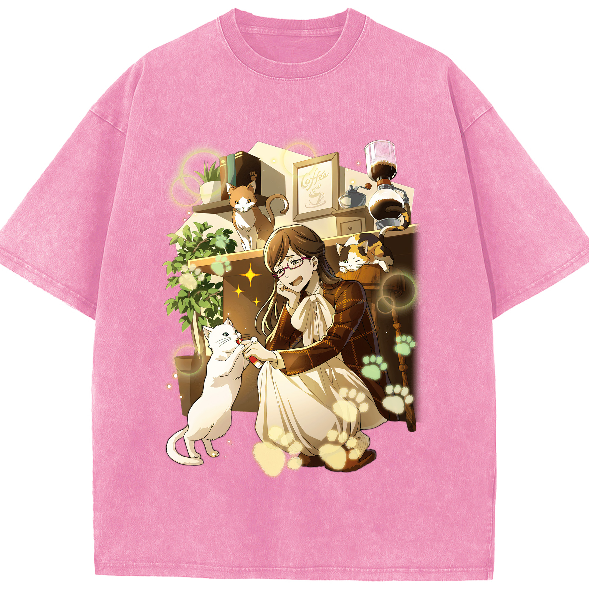 （画像用） 文豪ストレイドッグス Bungo Stray Dogs 綿100% ヴィンテージ風 半袖Tシャツ（フロントプリント）